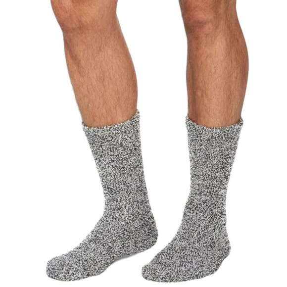 Barefoot Dreams Cozy Chic Heathered Socks - Charcoal/White - One Size - Picture 1 of 7